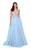 Terani Couture - 1911P8527 Embroidered Plunging A-Line Gown