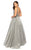 Terani Couture - 1911P8538 Beaded Deep V-neck Organza Ballgown