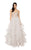 Terani Couture - 1911P8539 Strapless Beaded Nude Bodice Tiered Gown