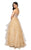Terani Couture - 1911P8539 Strapless Beaded Nude Bodice Tiered Gown