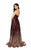 Terani Couture - 1911P8541 Sequined Ombre High Slit A-Line Gown