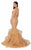 Terani Couture - 1911P8640 Glitter Tulle V-neck Mermaid Dress