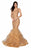 Terani Couture - 1911P8640 Glitter Tulle V-neck Mermaid Dress