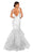 Terani Couture - 1911P8640 Glitter Tulle V-neck Mermaid Dress
