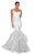 Terani Couture - 1911P8640 Glitter Tulle V-neck Mermaid Dress