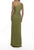 Terani Couture - 1911E9610 One Shoulder Asymmetric Neck Evening Dress In Yellow and Green