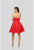 Terani Couture - 1911P8057 Jeweled Floral Appliqued Bustier Dress In Red