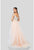 Terani Couture - 1911P8120 Embellished Off-Shoulder Dress In White and Neutral
