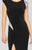 Terani Couture - 1911P8136 Jewel Sheath Dress with Slit In Black and Silver