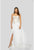 Terani Couture - 1911P8168 Beaded Sweetheart Chiffon A-line Dress In White and Pink