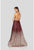 Terani Couture - 1911P8176 Ombre Sequined High Slit Gown In Red and Gold