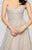 Terani Couture - 1911P8482 Strapless Beaded A-Line Gown In Silver and Neutral