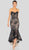 Terani Couture - 1912C9036 Sweetheart Lace Trumpet High Low Dress In Black and Neutral