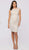 Terani Couture - 1912C9053 Lace Bateau Sheath Cocktail Dress In Silver