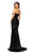 Terani Couture - 1912E9146 Sequined Straight Neck Trumpet Dress