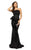 Terani Couture - 1912E9146 Sequined Straight Neck Trumpet Dress