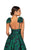 Terani Couture - 1912E9169 Printed Plunging V-neck A-line Dress
