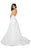 Terani Couture - 1912P8208 Beaded Plunge Sheer Overskirt Jumpsuit