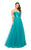 Terani Couture - 1912P8211 Trompe L’oeil Crystal Beaded Gown