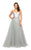 Terani Couture - 1912P8211 Trompe L’oeil Crystal Beaded Gown