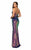 Terani Couture - 1912P8242 Sequined V-neck Sheath Dress