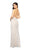 Terani Couture - 1912P8270 Lace Halter V-neck Sheath Dress