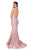 Terani Couture - 1912P8280 Surplice Bodice Backless Mermaid Dress