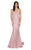 Terani Couture - 1912P8280 Surplice Bodice Backless Mermaid Dress