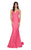 Terani Couture - 1912P8280 Surplice Bodice Backless Mermaid Dress