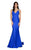 Terani Couture - 1912P8280 Surplice Bodice Backless Mermaid Dress