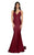 Terani Couture - 1912P8280 Surplice Bodice Backless Mermaid Dress