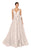 Terani Couture - 1912P8553 Petal Accented Draped Tulle Gown