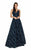 Terani Couture - 1912P8564 Embellished V-neck Tulle A-line Dress