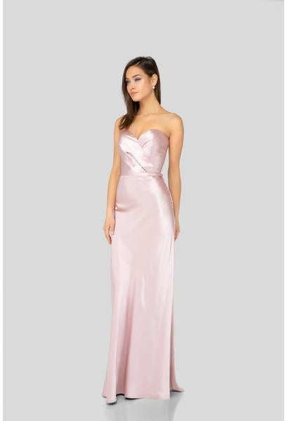 Terani Couture - 1912B9705 Strapless Sweetheart Long Sheath Gown In Pink