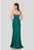 Terani Couture - 1912B9705 Strapless Sweetheart Long Sheath Gown In Green