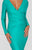 Terani Couture - 1912P8281 Long Sleeve Open Back Satin Mermaid Gown In Green 