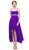 Eureka Fashion - 1913 Chiffon Layered High Low Empire Waist Gown