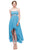 Eureka Fashion - 1913 Chiffon Layered High Low Empire Waist Gown