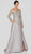 Terani Couture - 1913E9230 Embroidered Off-Shoulder Long Sleeve Dress