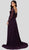 Terani Couture - 1913M9419 Embellished Long Sleeve Bateau A-line Dress In Purple