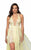 Terani Couture - 1913P8314 Beaded Lace Deep Halter Vneck Chiffon Dress