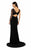 Terani Couture - 1913P8392 Embellished Bateau Sheath Dress With Train