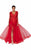 Terani Couture - 1915P8344 Plunging V-Neck Long Sleeves Dress