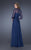 La Femme - 19186 Strapless Jeweled Chiffon Dress In Blue