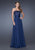 La Femme - 19186 Strapless Jeweled Chiffon Dress In Blue