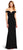 Adrianna Papell - 191916940 Off-Shoulder Empire Pleated Dress in Black