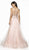 Flair Prom - 19203 Lace Applique A-Line Dress In Pink