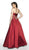 Flair Prom - 19208 Embroidered Mikado Ballgown In Red