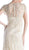 Cinderella Divine - Embellished Illusion Jewel Neck Sheath Dress 1920 In Nude