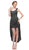 Eureka Fashion - 1921 Lace Mini Dress with High Low Chiffon Overskirt